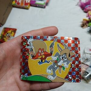 PRISM Trading Card with Red and Yellow Holographic Design